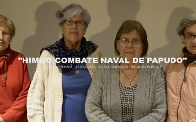 Coro Papudano entona el Himno al Combate Naval de Papudo