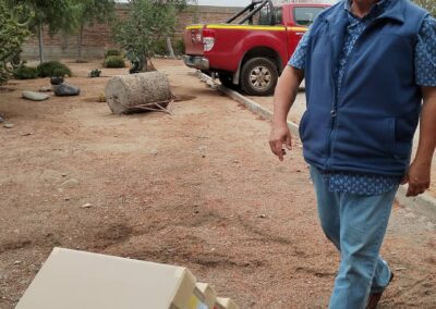 Arqueólogo José Miguel Ramírez entrega restos Museo