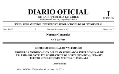 Es promulgado en el Diario Oficial el Plan Regulador Intercomunal Satélite Borde Costero Norte (Zapallar, Papudo, La Ligua y Puchuncaví)