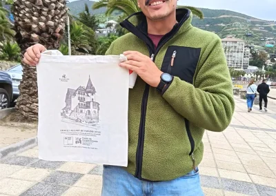 bolsa impresa sobre patrimonio en costanera papudo