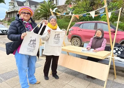 bolsas impresas en puesto sobre patrimonio en costanera papudo